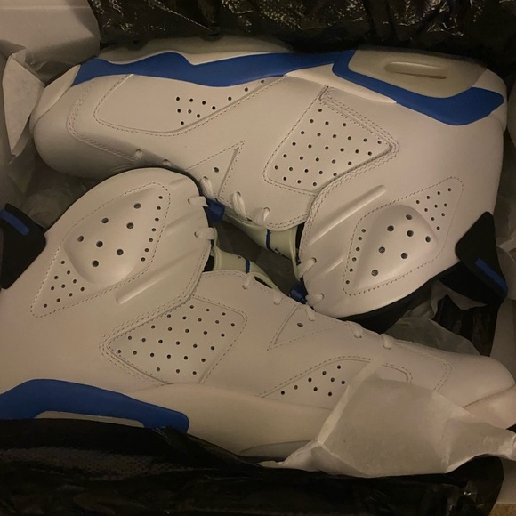 Authentic New In Box Jordan 6 Retro Sport Blue 2014 Size 13 Athletic Streetwear - Picture 3 of 16